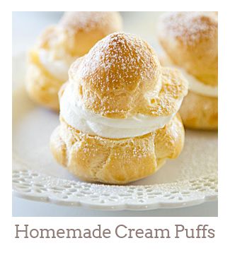 ”Homemade Cream Puffs”