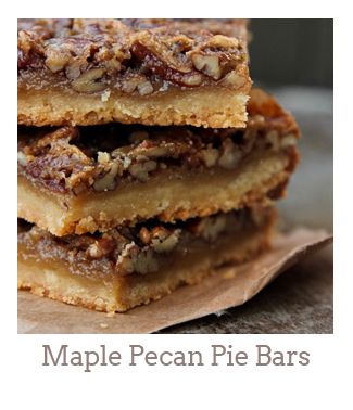 ”Maple Pecan Pie Bars”