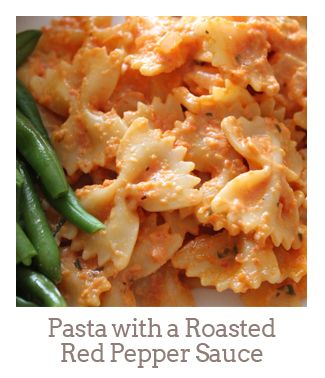 ”Pasta with a Roasted Red Pepper Sauce”