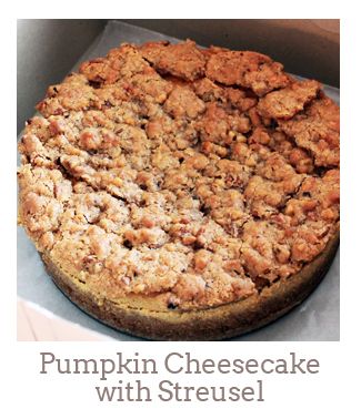 ”Pumpkin Cheesecake with Streusel”