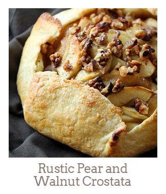 ”Rustic Pear and Walnut Crostata”