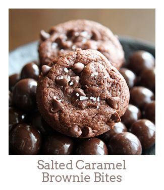 ”Salted Caramel Brownie Bites”