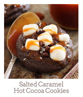 ”Salted Caramel Hot Cocoa Cookies”