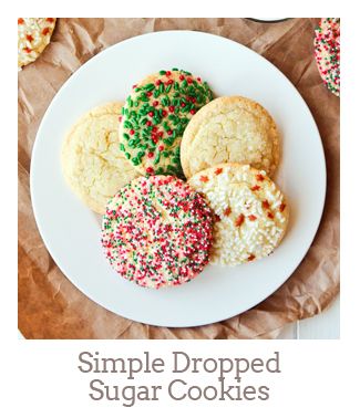 ”Simple Dropped Sugar Cookies”