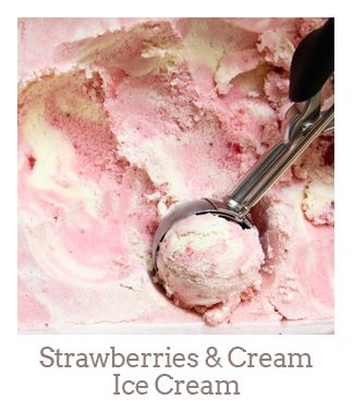”Strawberries & Cream Ice Cream”