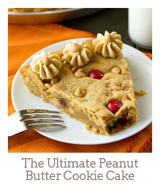 ”The Ultimate Peanut Butter Cookie Cake”