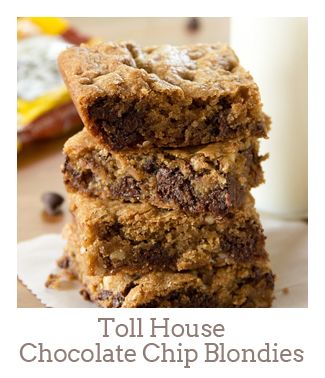 ”Toll House Chocolate Chip Blondies”