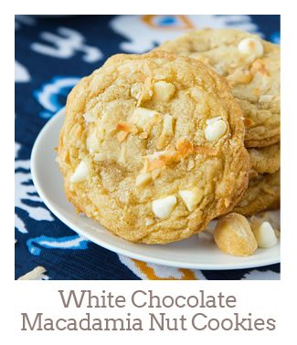 ”White Chocolate Macadamia Nut Cookies with Toasted Coconut”