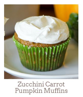 ”Zucchini Carrot Pumpkin Muffins”