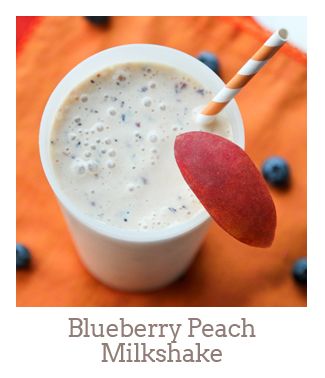 ”Blueberry Peach Milkshake”