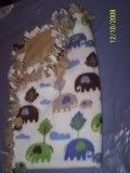 Fleece Elephant Lovie Blanket