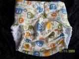 Blue Ooga Booga OS Pocket diaper