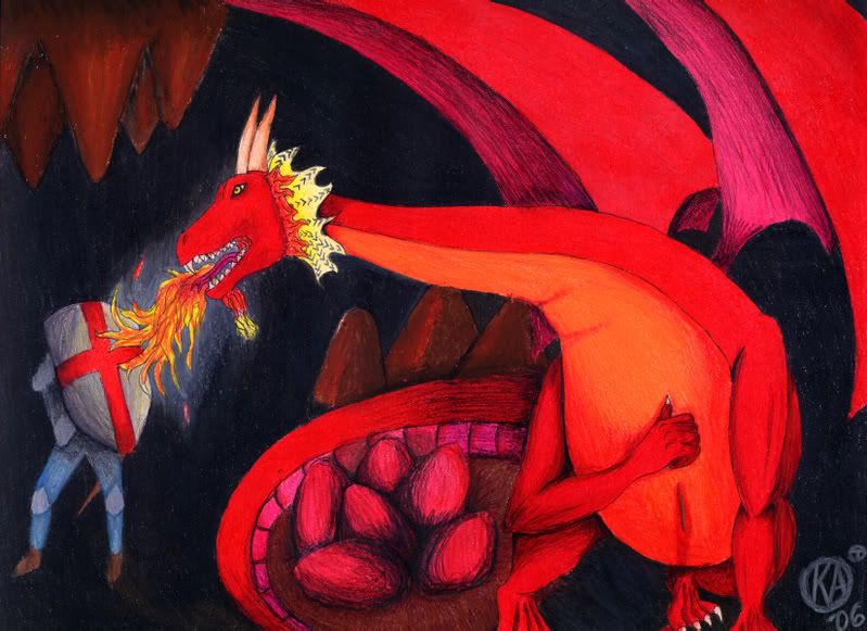 Oil Pastel Dragon