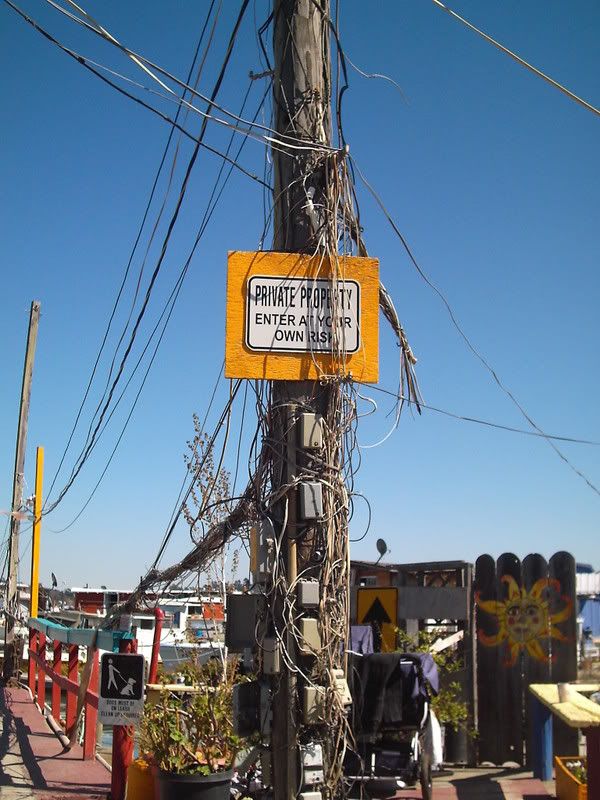 there was once a time when every phone was tethered to every other phone even in the docks of Sausalito