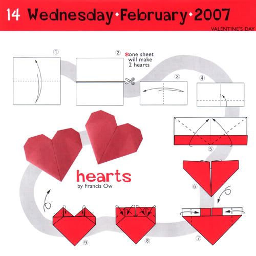 valentine s day heart folding instructions with 11 photo steps