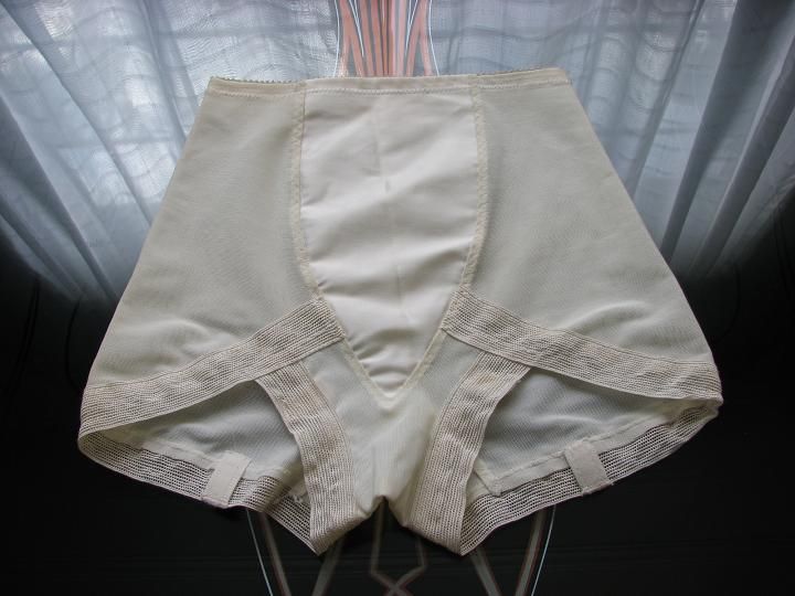 Vintage Sears White Panty Girdle~satin Waist Panel~high Waist~pin Up