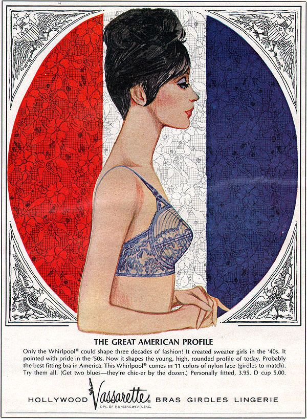 DeadStock 1950s Vintage Hollywood Vassarette Whirlpool Bullet Bra