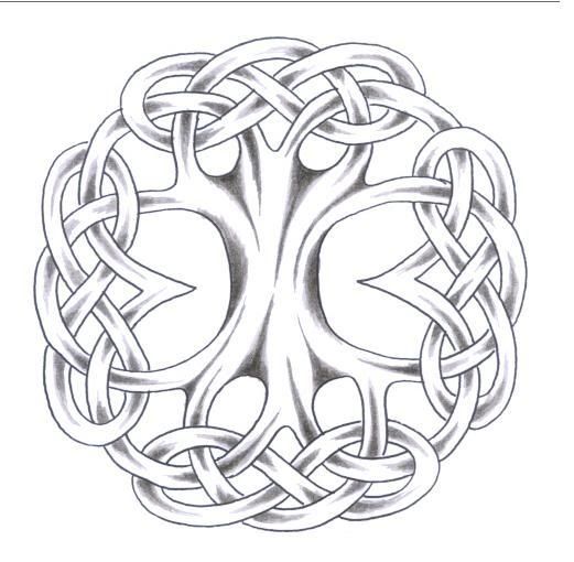  Norse tree of life. Not sure how much of a leg tattoo this is though.