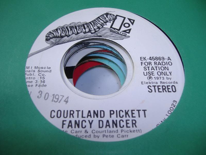 Rock Promo 45 COURTLAND PICKETT Fancy Dancer on Elektra  