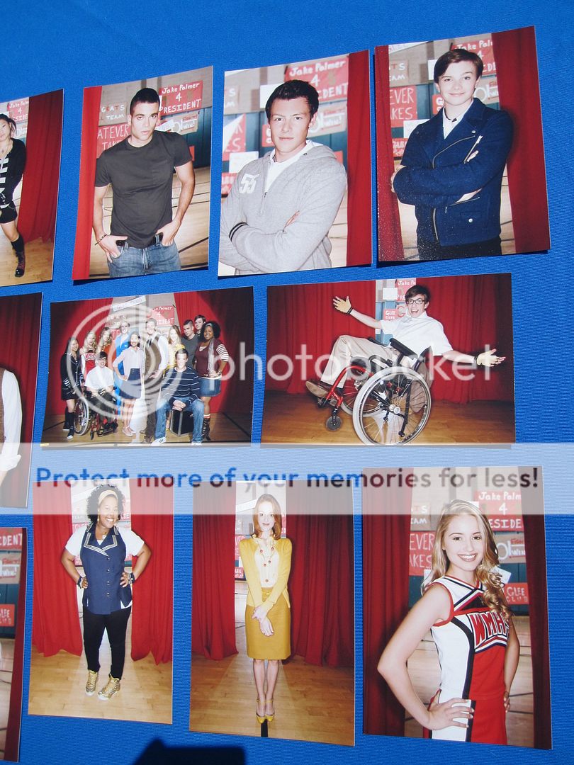 GLEE TV SERIES CAST PHOTO SET LEA MICHELE MARK SALLING  