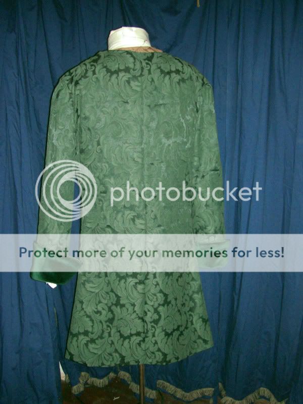 RICH FOREST GREEN ROCOCO FROCK/COLONIAL/KING COAT 50  