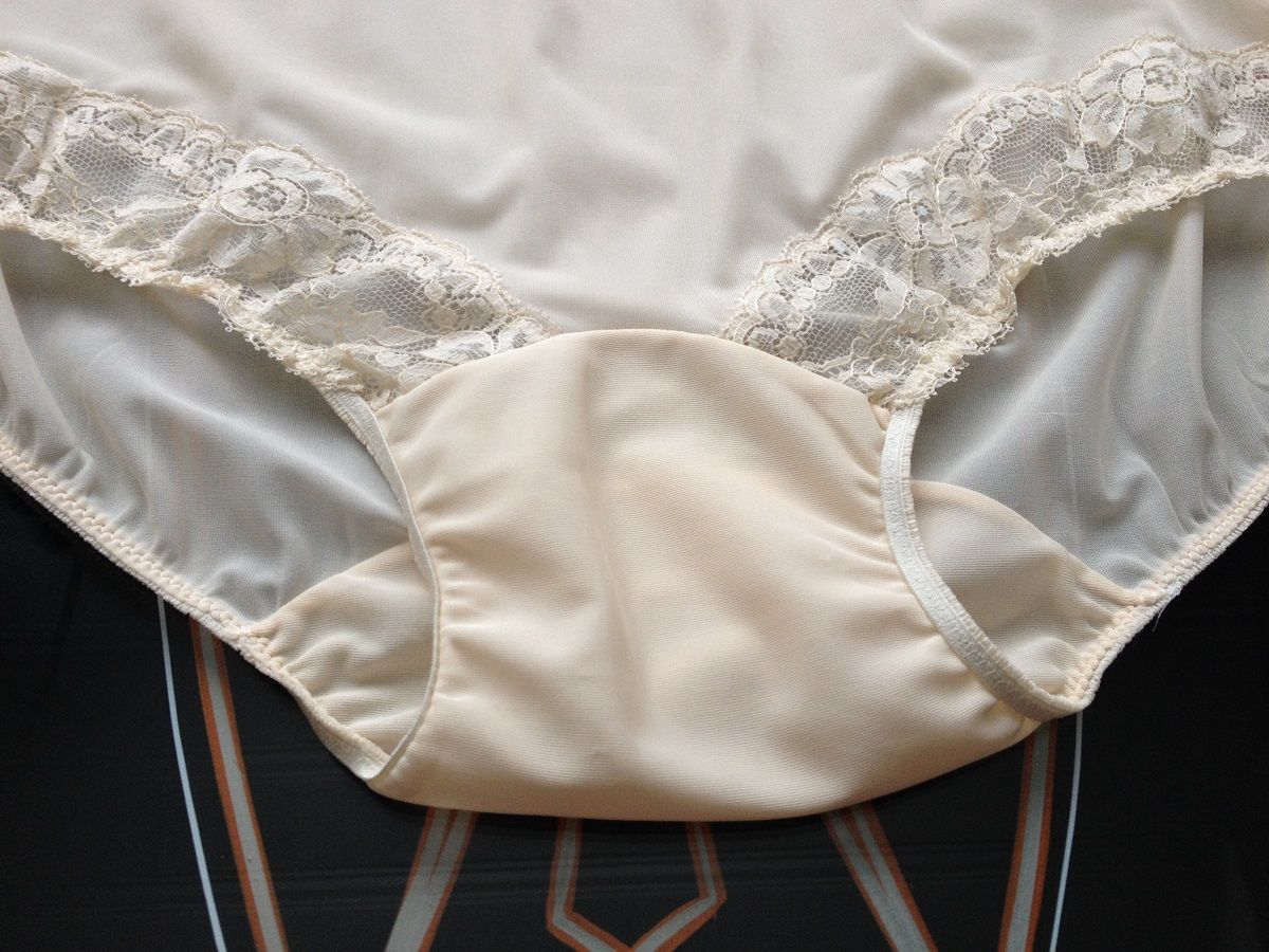 1950's Kayser Ivory Nylon & Lace Granny Panties~Pillow Tab~Sissy Pants ...
