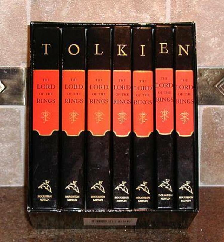 LORD OF THE RINGS ~ MILLENNIUM ED ~ TOLKIEN ~ 7 HC BOOKS in a SLIPCASE ...