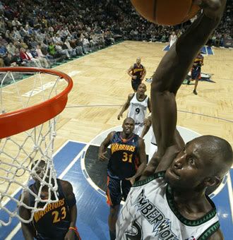 KG had a 23-21-5 game last night
