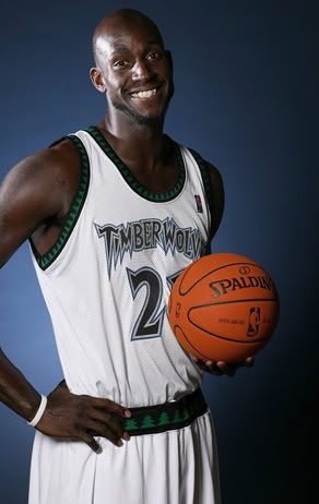 KG was all smiles yesterday for Media Day