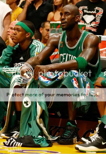 Due to foul trouble, KG spent a lot of time on the bench in Game 5
